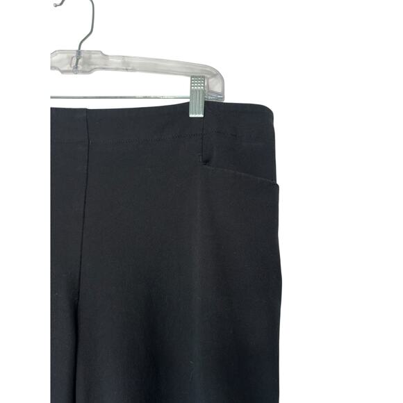 Talbots‎ Capri Pants Heritage Black Basic Side Zip Closure Office Casual Size 14 - Picture 4 of 13